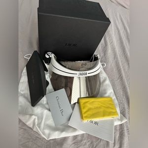 Dior J'Adior White and Black Visor